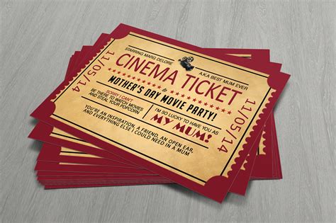 Movie Ticket Invite | SHEERGENIUS