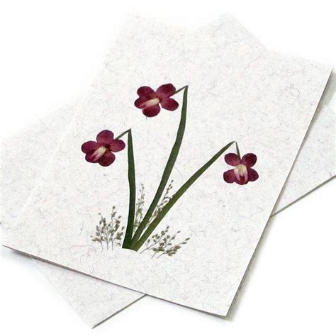 3 Mom greeting thank you flower handmade cards 5x7 paper ...