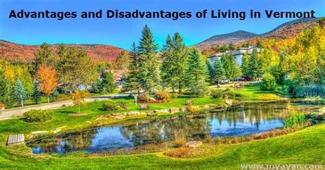 The Advantages And Disadvantages Of Living In Vermont