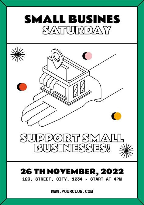 Free Cool Small Business Saturday Flyer Template