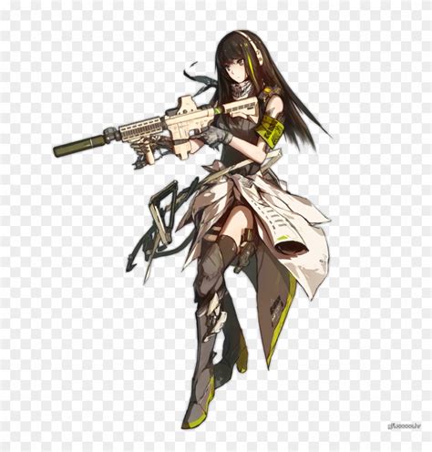 55 M4a1 Girl With Guns Drawing Anime Hd Png Download