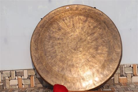 70 Cm Extra Large Mantra Craft Gong Temple Gong Meditation Etsy