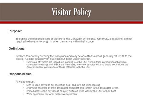 Safety Policy Of Visitor The Lawyers And Jurists