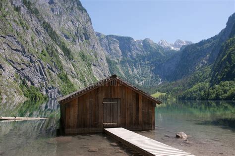 Boathouse At Obersee Stock Image Image Of Relax Water 41466765