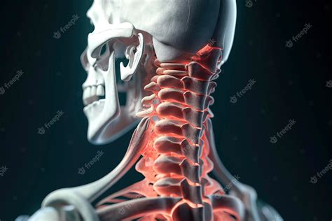 Premium Photo Human Body Focusing On Neck Pain Zones Including Atlas