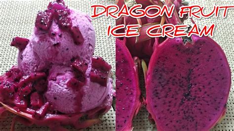 Homemade Dragon Fruit Ice Cream Super Yummy Youtube