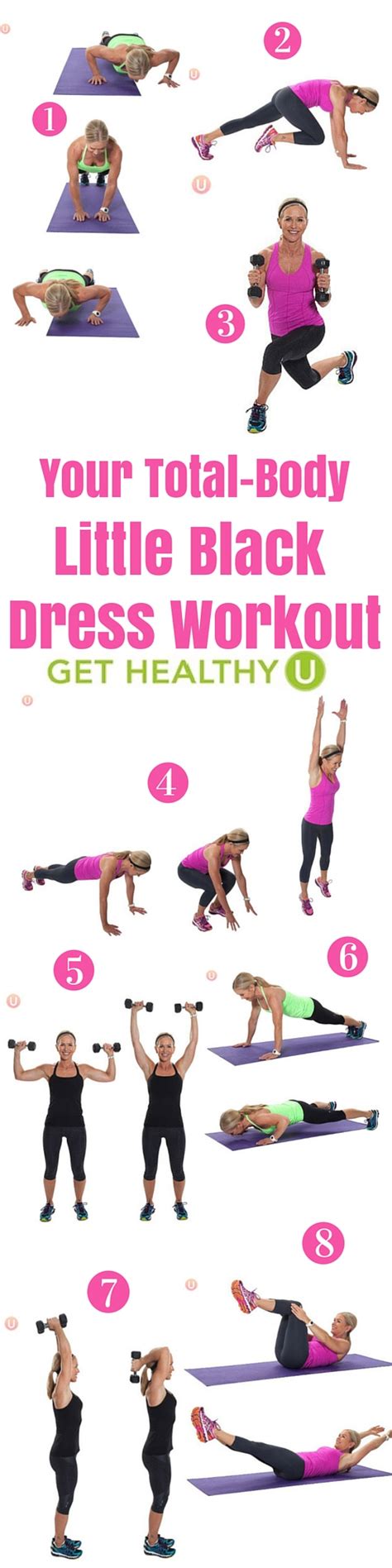 Your Total Body Little Black Dress Workout At Home Workouts For Women