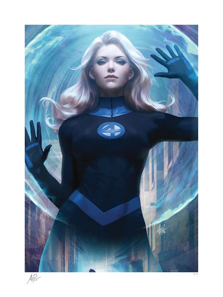 Marvel Sue Storm Invisible Woman Art Print Stanley Lau Figurky A