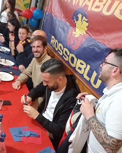 Genoa Club Fontanabuona Rossoblù festa con Aramu e Coda fotogallery