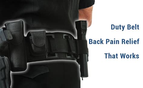 Backupbrace Duty Belt Back Pain Relief For Law Enforcement