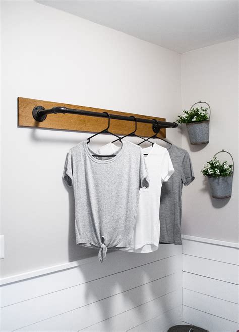Diy Wall Mounted Clothing Rack Sammy On State Laundry Room Diy