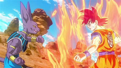 The entire dragon ball period. Dragon Ball Z Battle of Gods Bills vs Son Goku Super Saiyan God Wallpaper | Anime | Pinterest ...