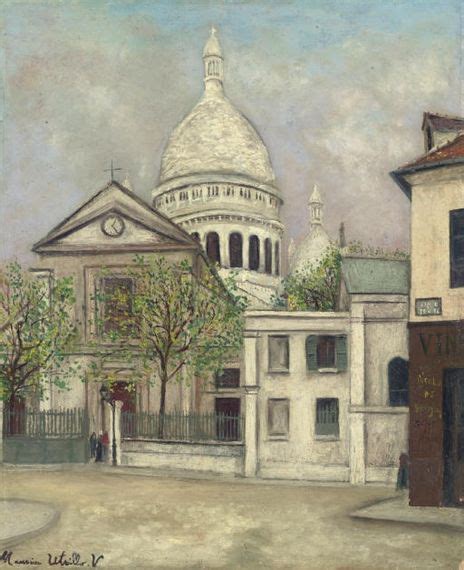 Maurice Utrillo Eglise Saint Pierre Et Coupole Du Sacré Coeur Paris