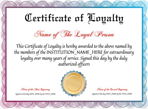 The general service certificate is used to acknowledge the employee dedication and commitment to work. Free Certificate of Loyalty at clevercertificates.com | Certificate templates, Awards ...