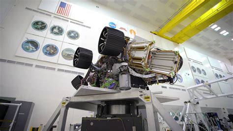 Nasas Mars 2020 Rover Was Rotated On A Spin Table In The Clean Room Of