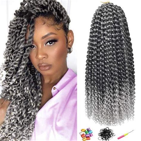 Buy Mspriceless Passion Twist Crochet Hair 18 Inch 7 Pack Water Wave For Passion Twist Crochet