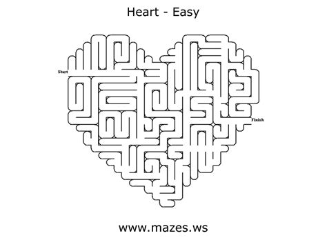 Heart Maze Printable