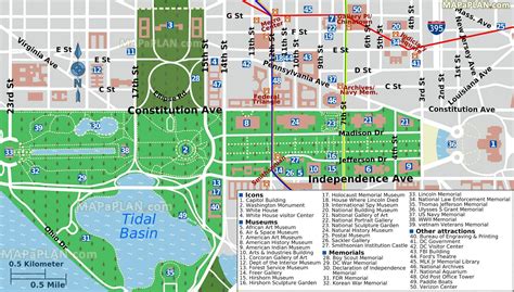 Printable Map Of Washington Dc Attractions Web Looking For A Printable