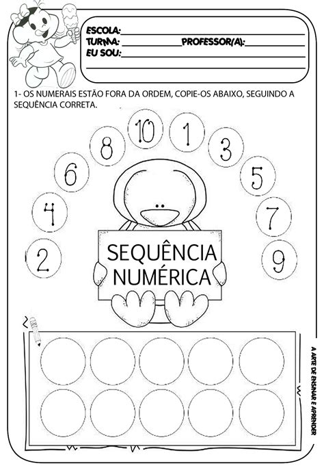 Atividade Ludica Com Numeros Para Educação Infantil