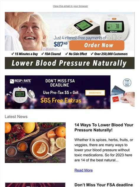Resperate 14 Natural Ways To Lower High Blood Pressure Without