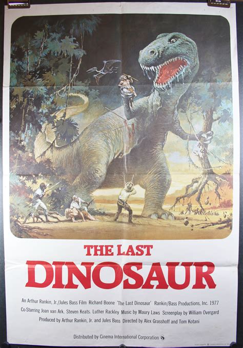 Last Dinosaur Original Vintage 1 Sheet Movie Poster Original Vintage