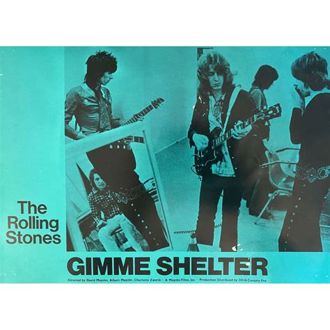 THE ROLLING STONES GIMME SHELTER French Movie Still X In N
