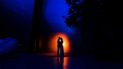 wallpaper id 5433 silhouettes couple kiss love romance 4k free download