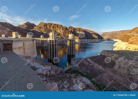 Hoover Dam Lake Mead Scenic Panoramic Landscape Stock Photo Image Of
