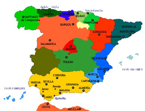 Mapa Ciudades De España Mapa