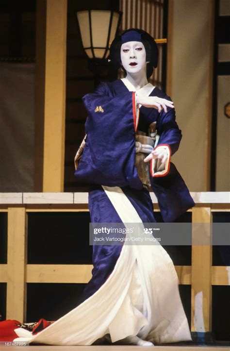 Japanese Kabuki Actor Bando Tamasaburo V In Onnagata Role