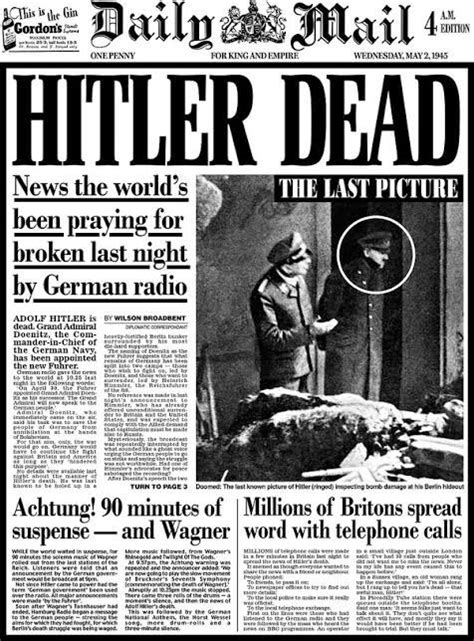 The Day Hitler Killed Himself And World Media Cheered In Union
