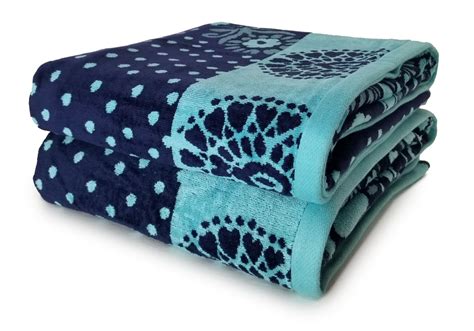 Cotton Over Sized Designer Jacquard Printed Beach Towels