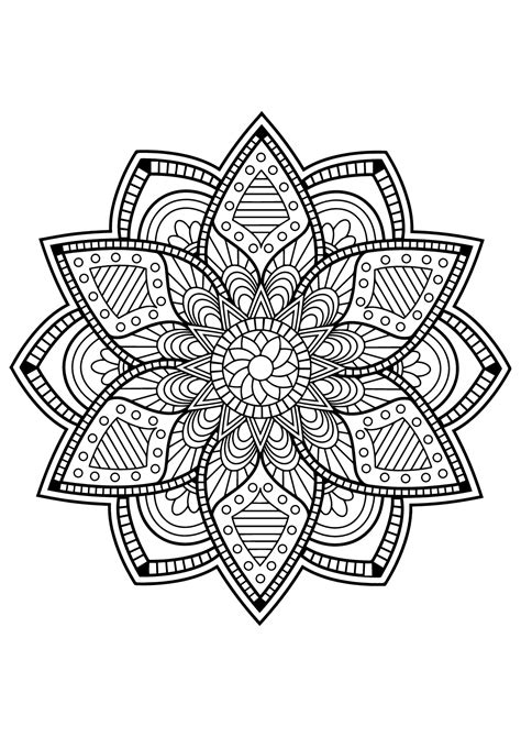 Mandala Complex Book Free 24 Mandalas Kids Coloring Pages