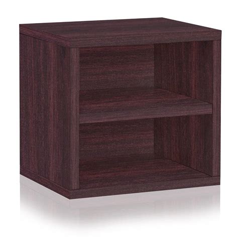 Way Basics Eco Stackable Connect Storage Cube With Shelf And Cubby