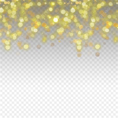 Golden Light Bokeh Png Transparent Golden Falling Christmas Light