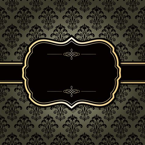 68,000+ vectors, stock photos & psd files. Black Gold Frame Pattern Background Material, Golden ...