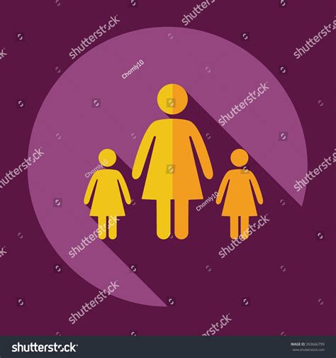Stick Figure Woman Silhouette Icon Stock Vector Royalty Free