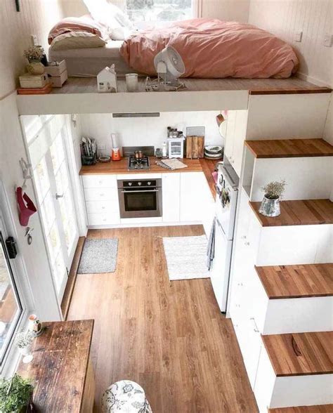 40 amazing tiny house bedroom ideas | Tiny house living room, Tiny
