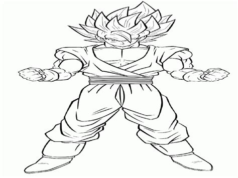 Goku Ssj2 Coloring Pages