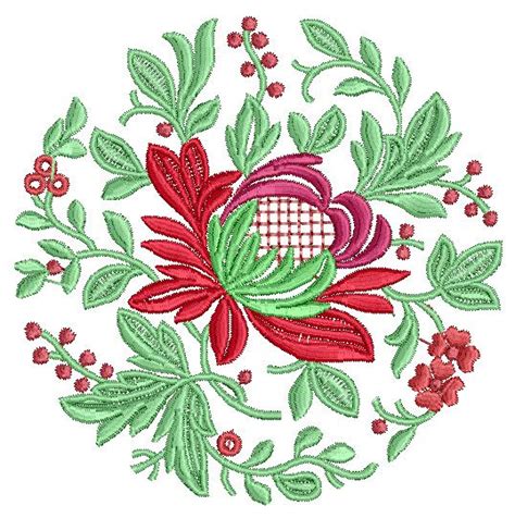4x4 Floral Embroidery Design 139 Machine Embroidery Designs Free