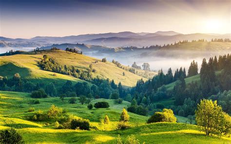 Hilly landscape wallpapers and images - wallpapers, pictures, photos