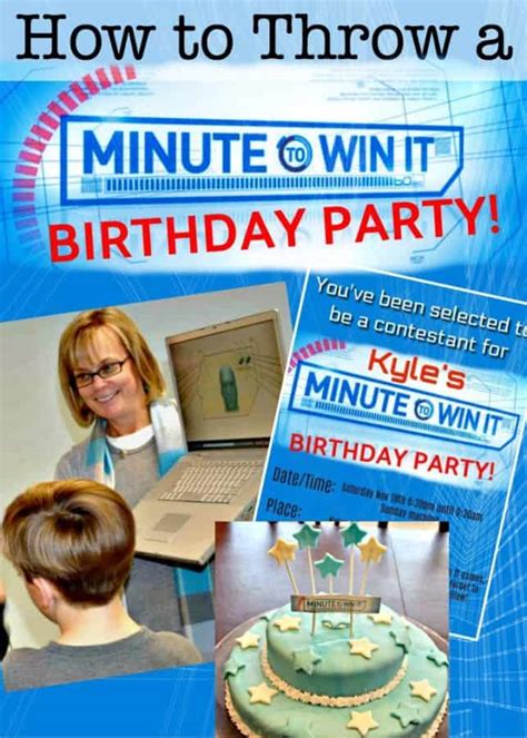We recommend using upper and lowercase letters, numbers, and special characters to create a strong password. Minute to Win It Birthday Party! - MomOf6