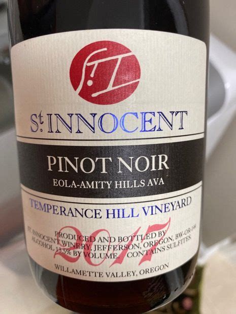 246 pinot noir, gary farrell 2016, russian river valley 64. 2017 St. Innocent Pinot Noir Temperance Hill, USA, Oregon ...