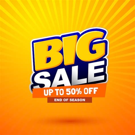 Big Sale Special Offer Banner Premium Vector