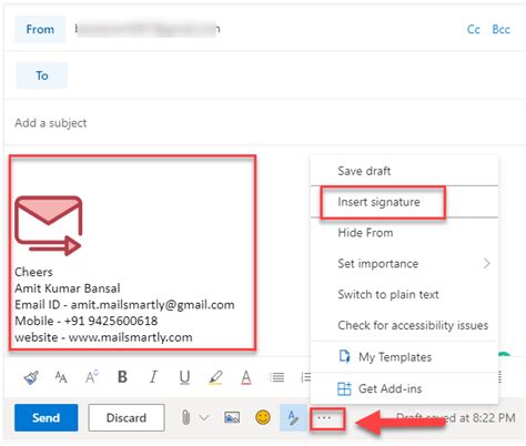 How To Add Signature In Outlook 2019 And 365 Step By Step Tutorial