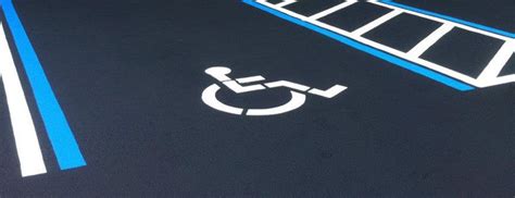 Handicap Parking Stencil Ada Compliant Pavement
