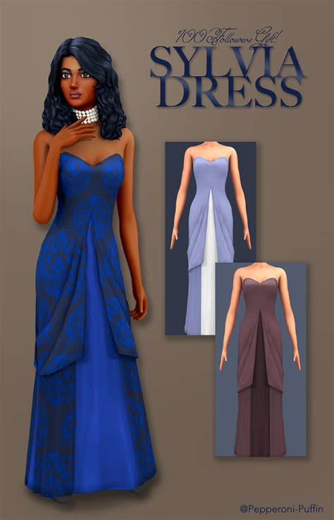 Sims 4 Black Dress Cc