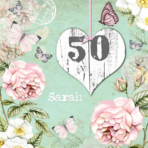 Je weet nu eindelijk waar abraham de mosterd haalt. felicitatie voor Sarah vintage rozen - Verjaardagskaarten - Kaartje2go