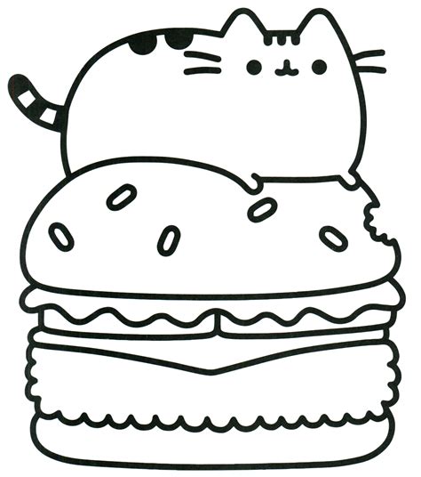 Pusheen Cat Coloring Pages With Images Cat Coloring Book Pusheen