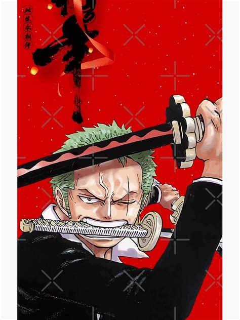 Zoro Three Sword Style Poster For Sale By Yourdemonslayer Redbubble